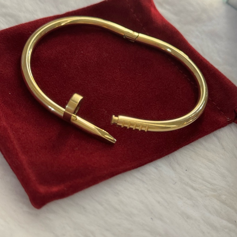 Gold Nail Design Bracelet